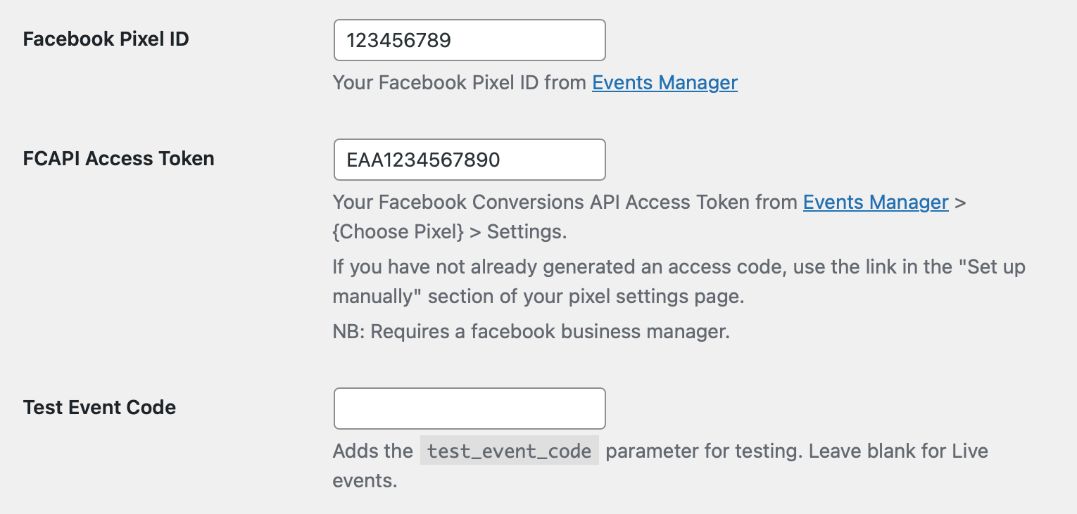 Facebook Conversions API (FCAPI) Tracking 